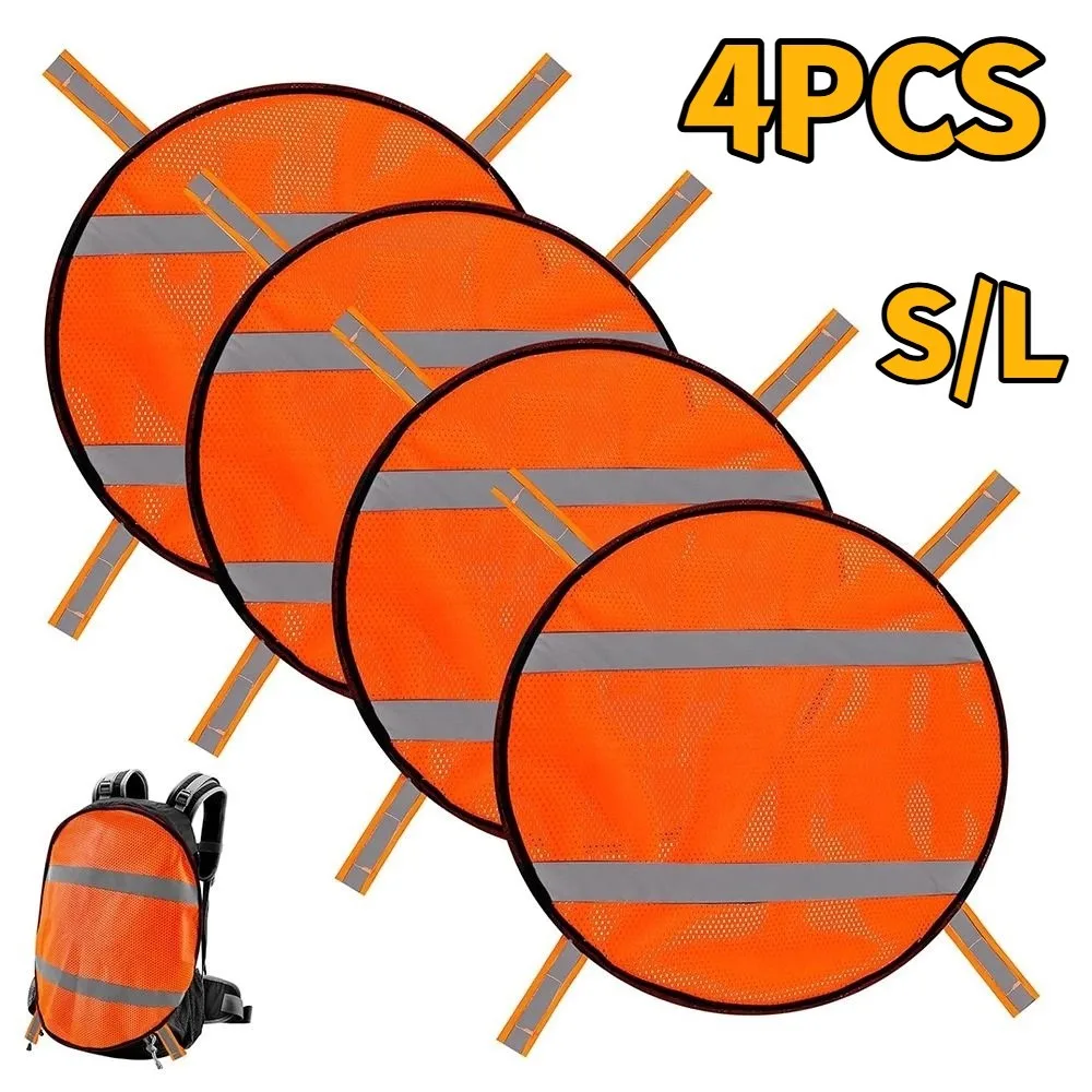 

4Pcs/Set High Visibility Mesh Safety Panels Warning Water-Resistant Tent Backpack Cover Breathable Lightweight