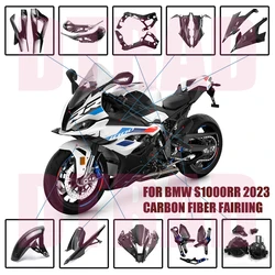 NEW For BMW S1000RR 2023 3K Carbon Fiber Body Frame Cover Side Panels Full Fairing Kit Motorcycle Modified Parts Gloss S1000 RR