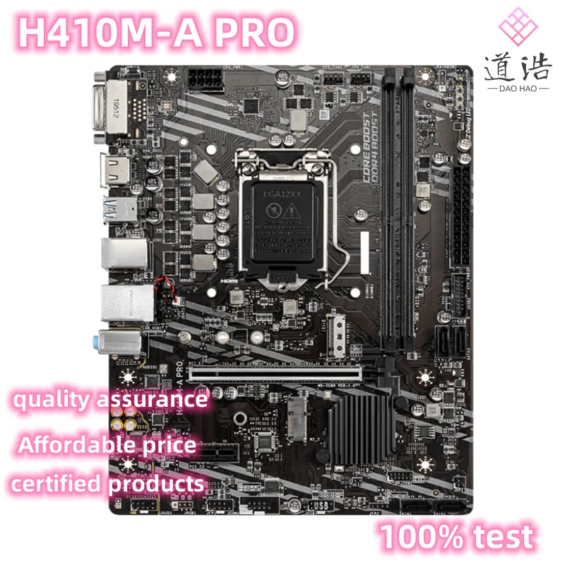 

For H410M-A PRO Motherboard 64GB USB2.0 HDMI M.2 LGA 1200 DDR4 Micro ATX H410 Mainboard 100% Tested Fully Work