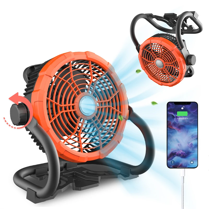 

Portable Solar Cell Fan with Light Emitting Diode Light Camping Air Cooled Digital Table Fan