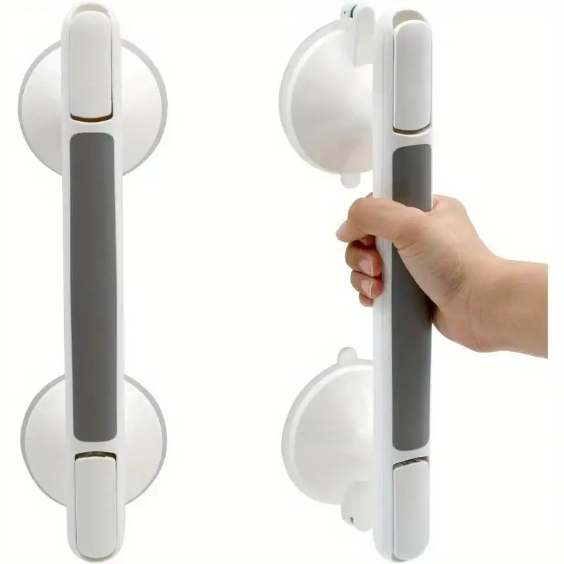 Bathroom Grab Bar With Suction Cups Safety Handrails For Elderly Shower Rail Movable Handrail Disabled WC