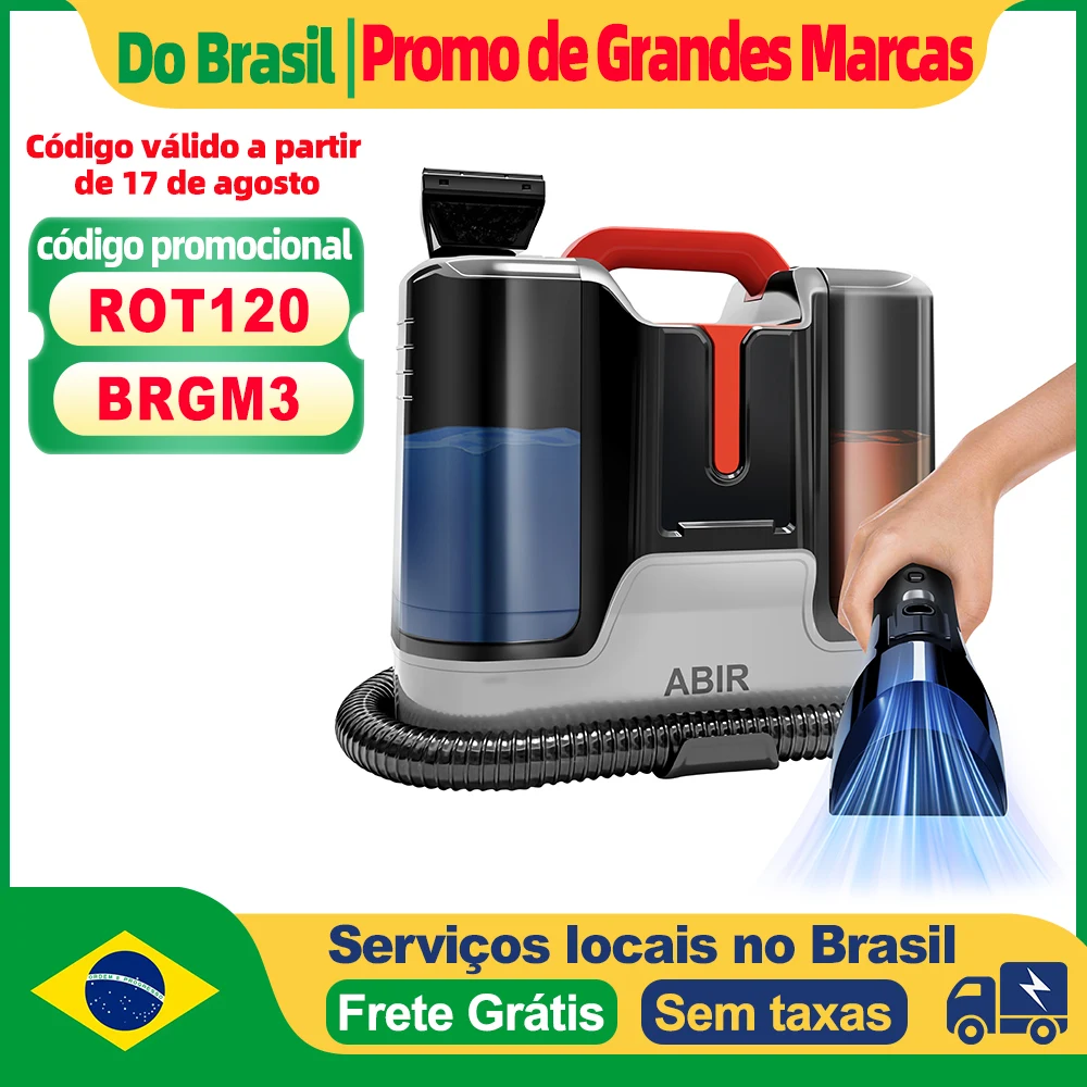 Máquina de lavar carpetes abir g80, sucção 15000pa, eletrodoméstico inteligente para limpeza de sofá-cama, eletrodoméstico inteligente para sofá-cama limpo