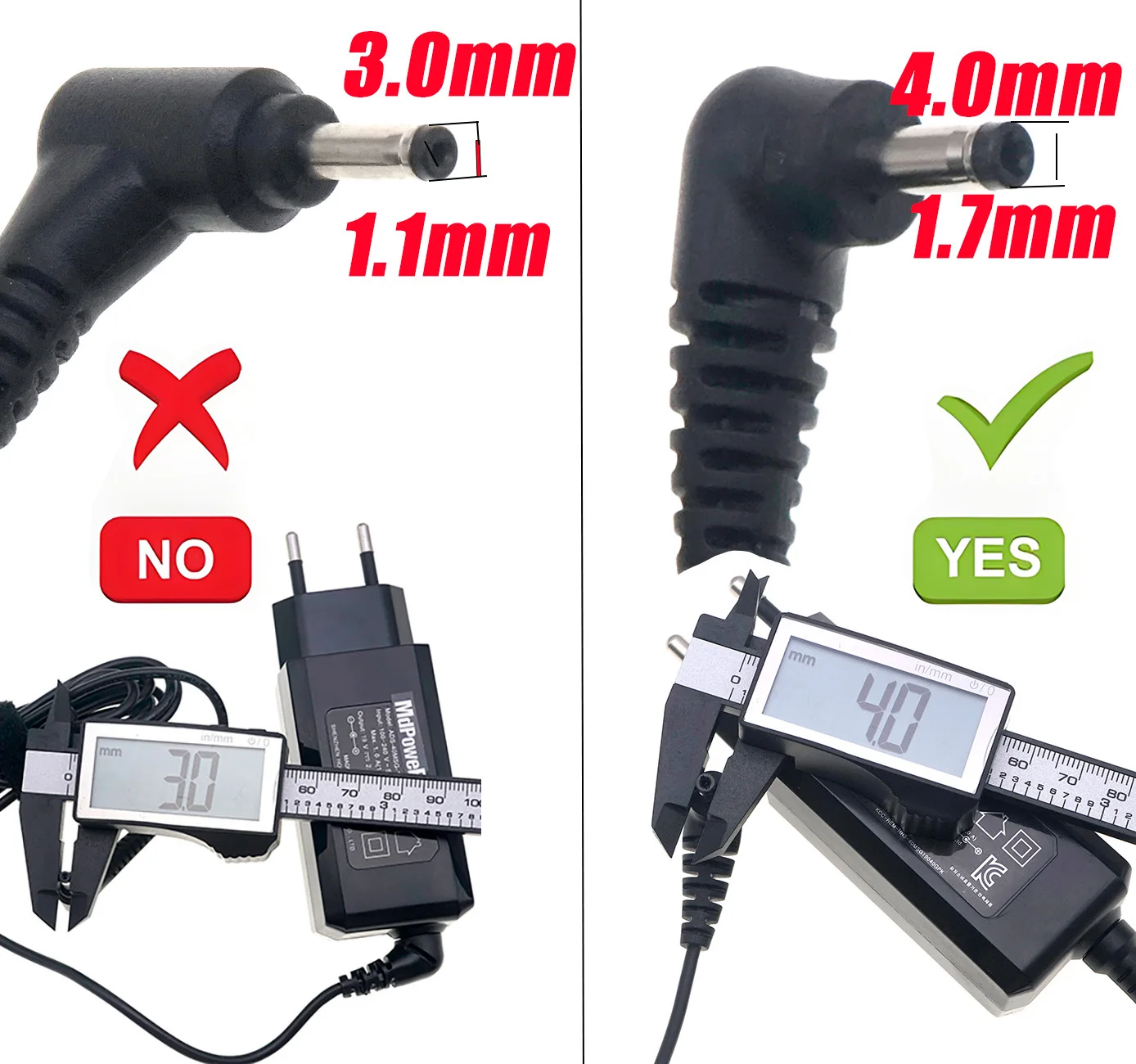 

19 В 2,1 А 40 Вт 4,0*1,7 мм Импульсное зарядное устройство переменного тока для LG 4U5315U480 ADS-40MSG-19 EAY63070101 Блок питания