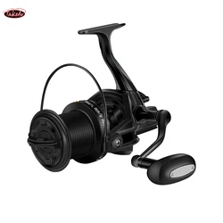 Carrete de pesca giratorio TAKEDO AS01 4,1: 1, carretes de pesca de mar de fundición larga, arrastre máximo de 15KG, carrete de pesca de carpa, carretes de Jigging