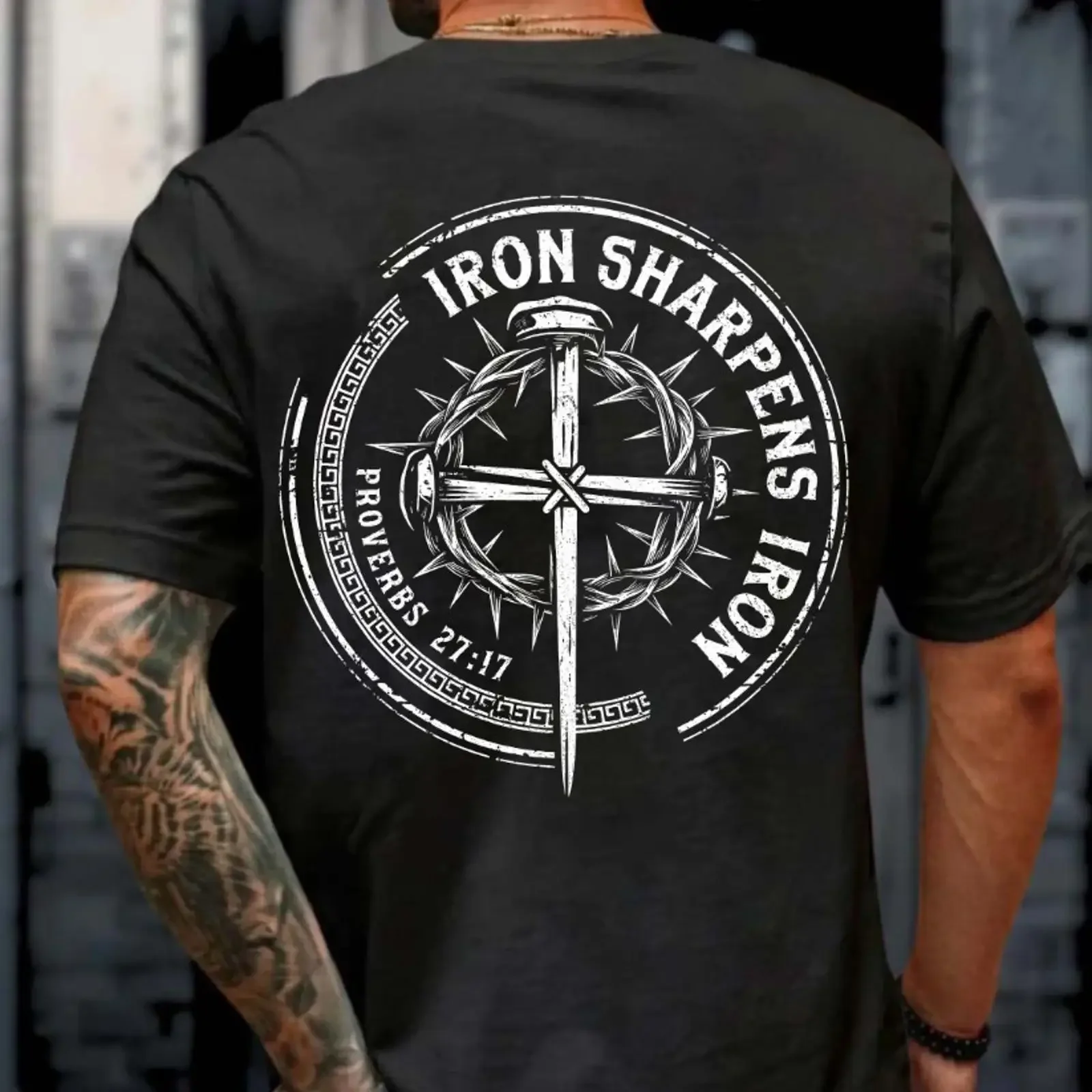 Iron Cross T-Shirt Men -AliExpress