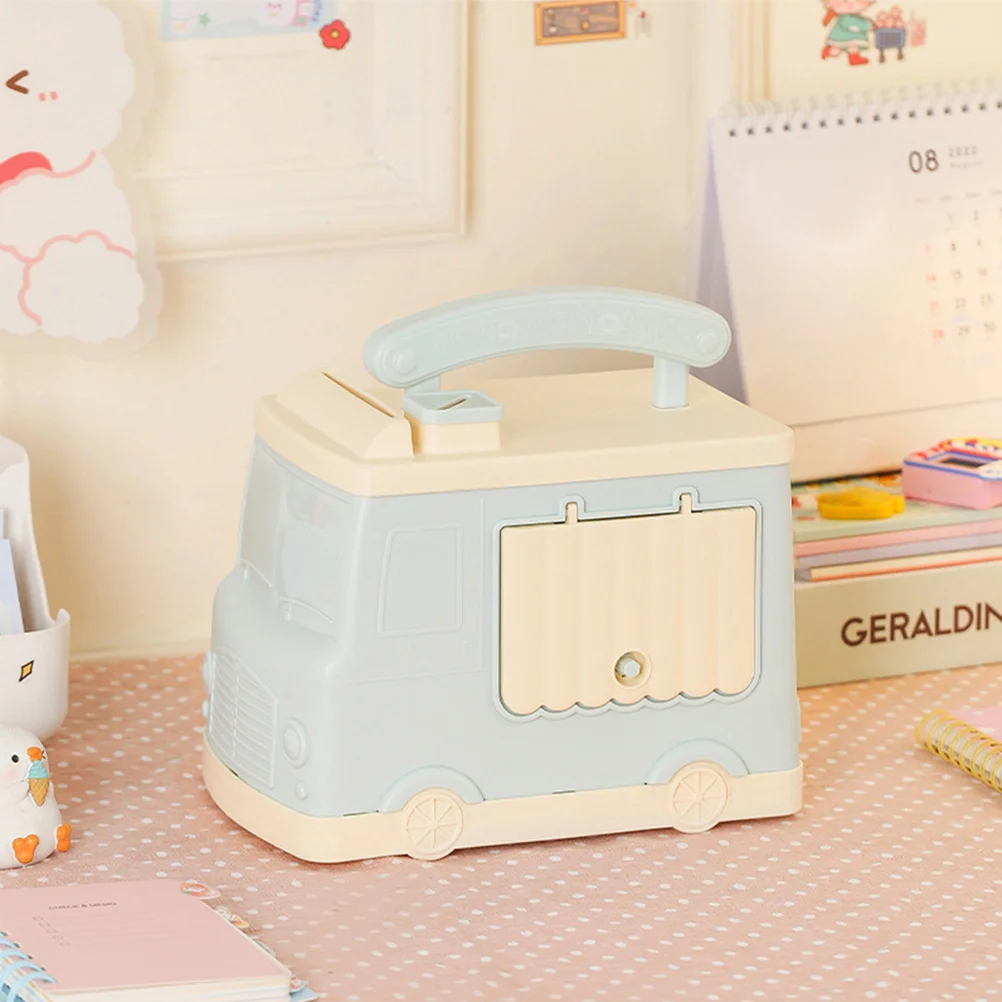 

Alasum Kids Piggy Bank Truck Storage Jar Plastic Desktop Saving Pot for Children Home Decorative Money Bank Lovely Car Shape