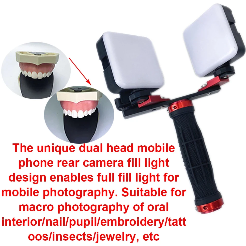 Dental Oral Mobile Photography LED Light Phone Fill Light the Mouth Fill Light for Macro Nail Dental Makeup Photography