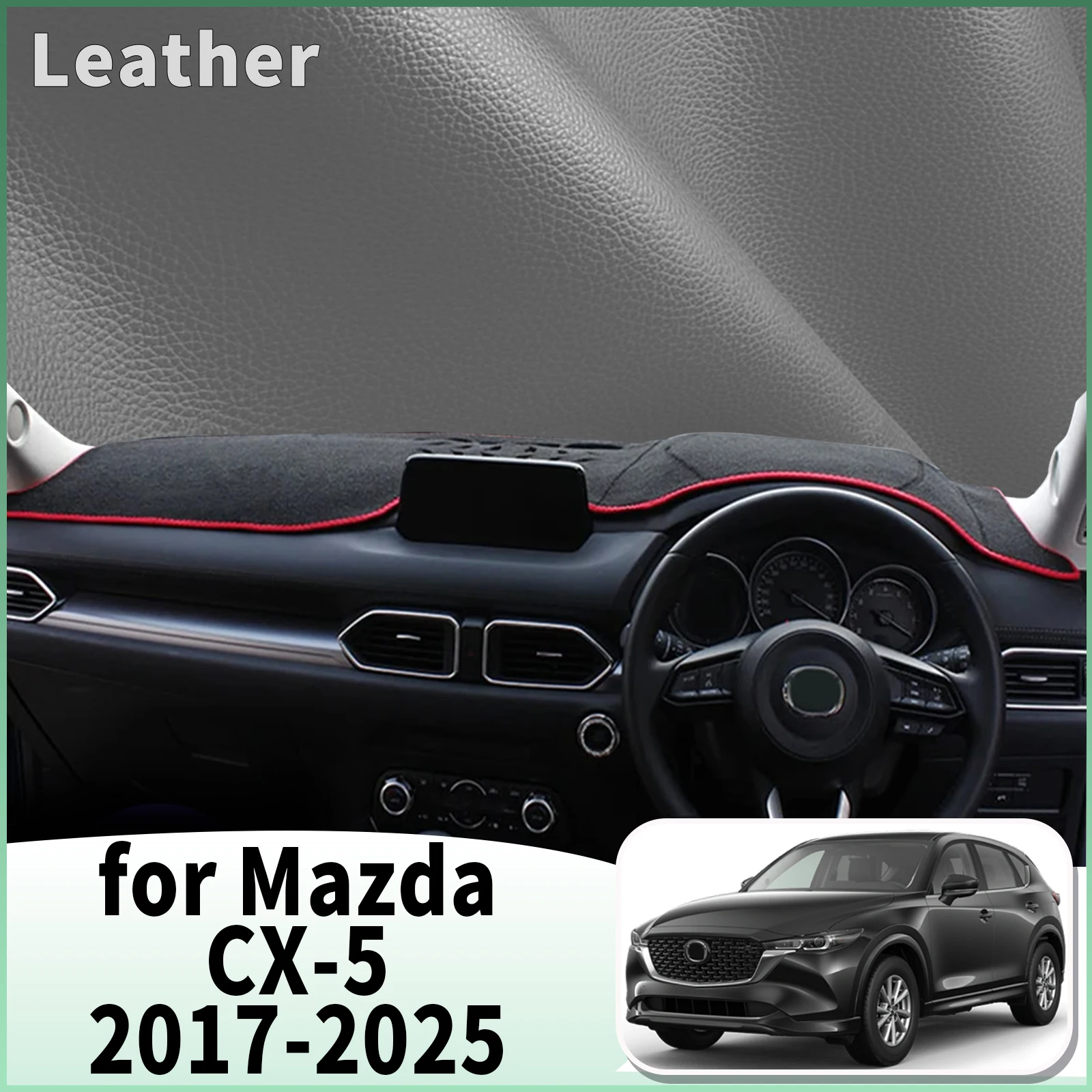 صالح لمازدا CX-5 CX5 CX 5 2025-2017 10.25 بوصة سيارة داشمات اكسسوارات غطاء لوحة القيادة وسادة داشمات ظلة واقية السجاد #1