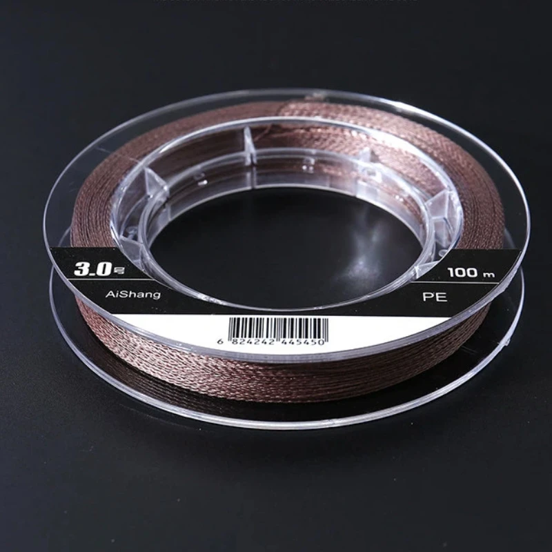 

4 Strand Braided PE Fishing Line with Core Super Strong Tension Lure Fishing Bite Resistant Main Leader Line Smooth Wire Line