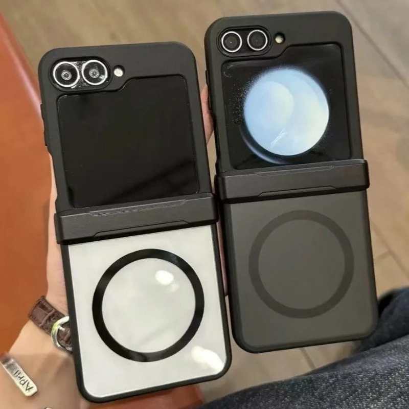 Für Samsung Galaxy Z Fold 7 6 5 4 8 Z Flip 7 6 5 4 8 Magsafe Magnetische Hülle Transparente Ultradünne Klappbare Stoßfeste Abdeckung