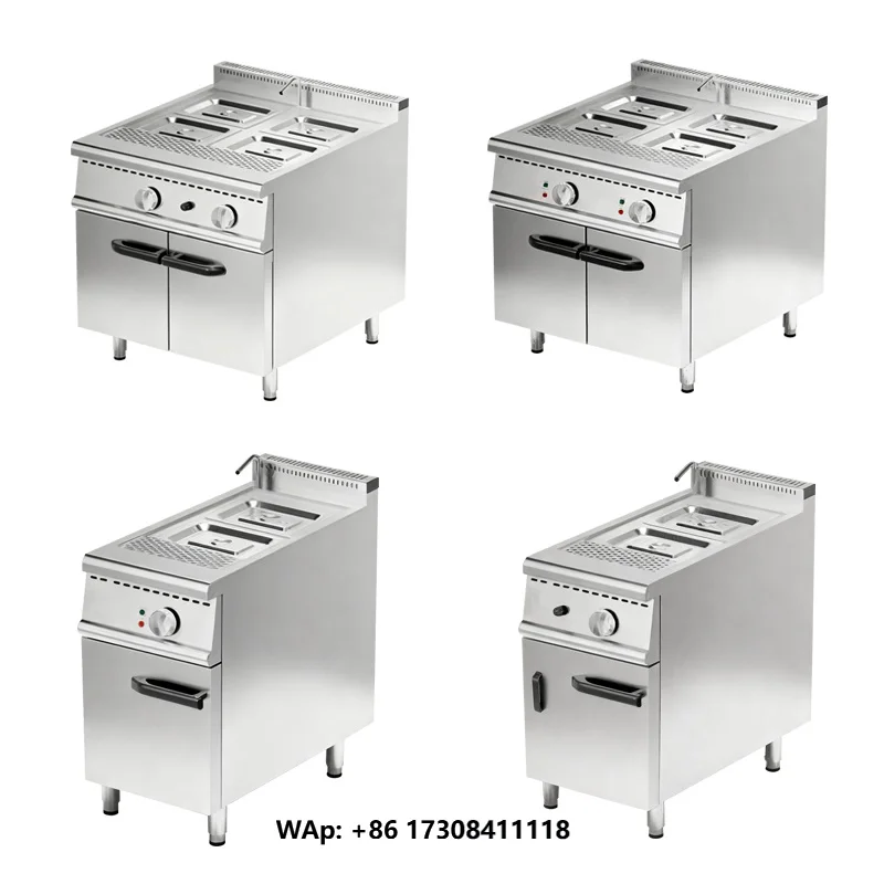 In-Smart Commercial Industrial Electric Gas Bain Marie Professionnel Food Warmer Cabinet Stainless Steel Easy Clean 9-18KW 1