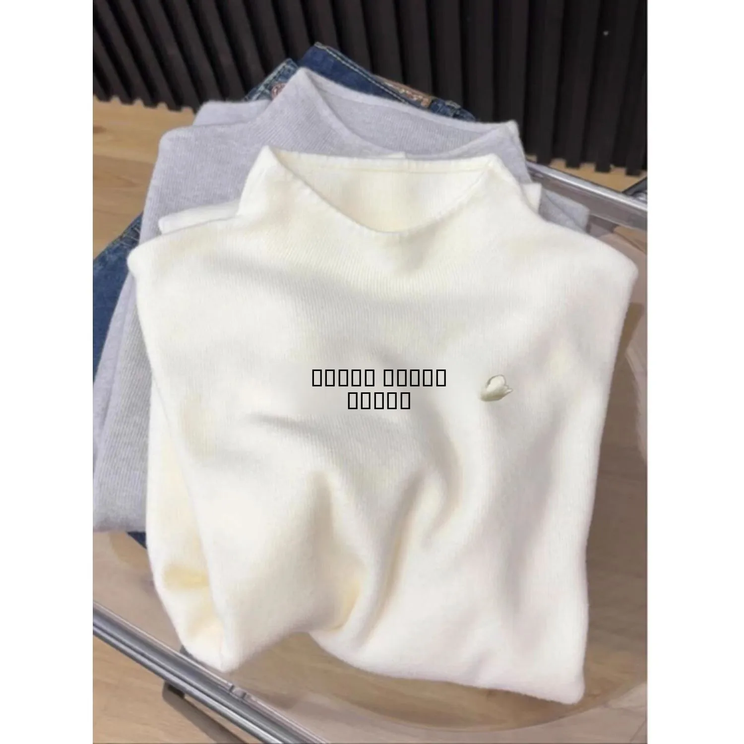 

Ele корейский женский вязаный длинный пуловер Sve с высоким воротником цвета для поездок на работу профессиональная внутренняя одежда irt