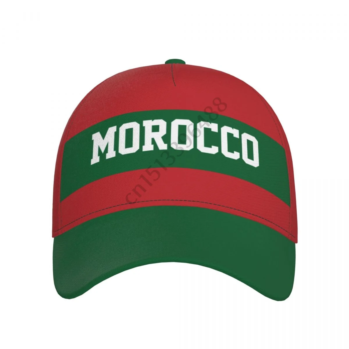 2025 New Morocco Country Flag Soccer Hats Sun Baseball Cap Breathable Adjustable Men Women Outdoor Fishing Hat