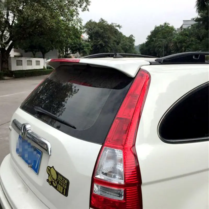 Car Accessories ABS Plastic Unpainted Primer Color Rear Wing Spoiler with Led Light for Honda CRV CR-V 2007 2008 2009 2010 2011