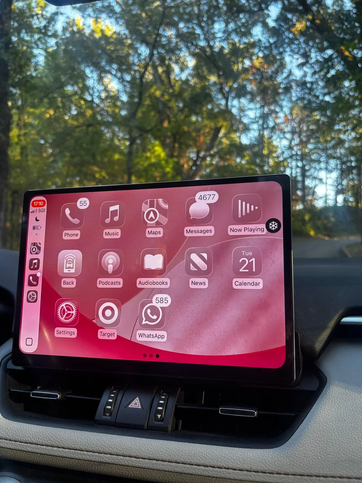 12.5 Ultra Slim Car Stereo Media Player For Toyota RAV4 XA50 2018-2022 CarPlay Andrioid Stereo GPS MP3 MP4