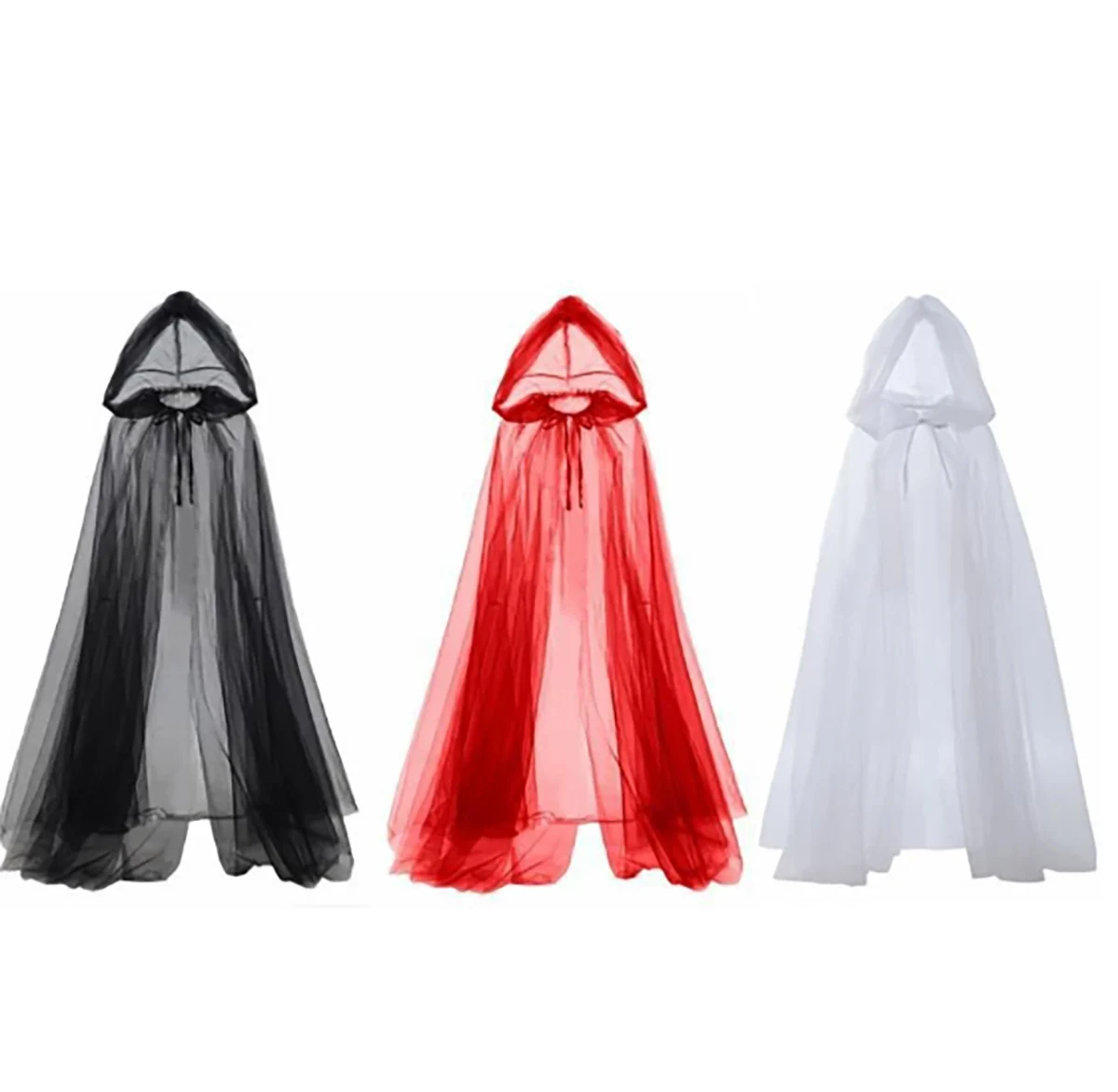 1 piece set of bridal costume accessories, witch vampire cosplay veil, Halloween double cloak game, horror party costumes, props