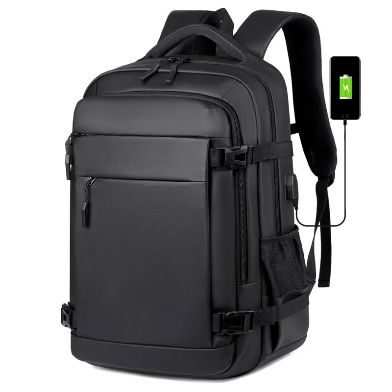 Classics Vintage Unisex Waterproof Backpack USB Charging Large Laptop Rucksack Multi Pocket Business Travel School Shoulder