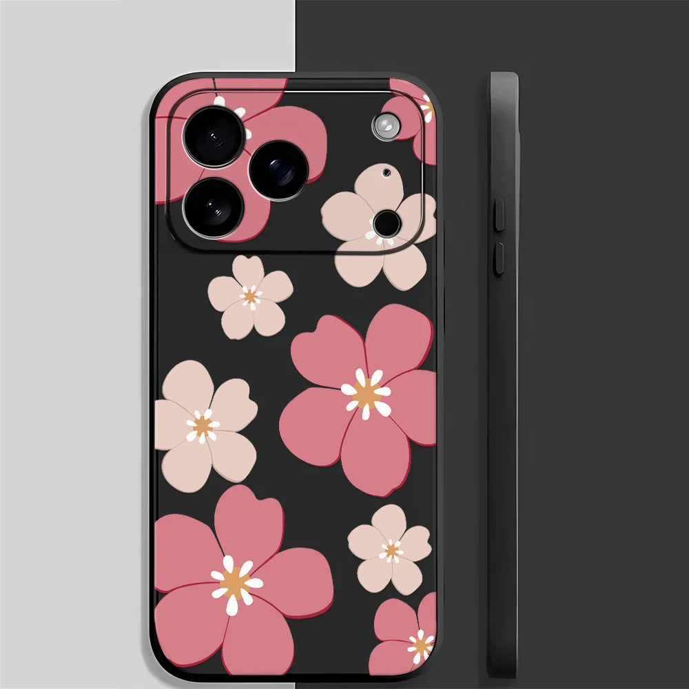

Flower Phone Case for iPhone17Pro Max/17Pro/17/16/16Pro/15/14/13/12/11/Pro/Plus Fashion Friend Gift Aesthetic Phone Case