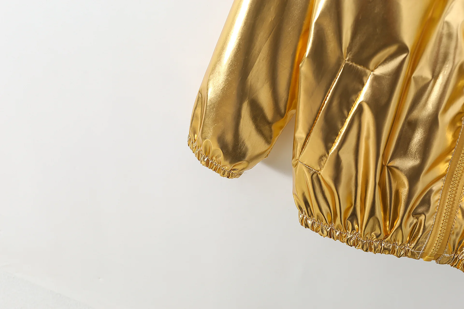 Mädchenjacke für 5-12 Jahre, Herbst, dünn, farbenfroh, glänzend, wasserdicht, Reißverschluss, Revers, Mädchen-Oberbekleidung, neue Kinderkleidung – Detail 25