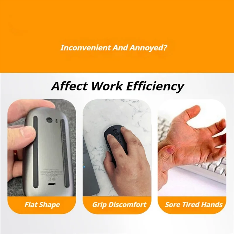 Goed gemaakt voor Magic Mouse 2/3 basis Ergonomisch ontwerp Verhoogd comfort en controle Verhoogde polssteun Verhoog de hoogte Pad B