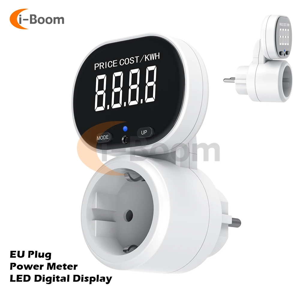 Medidor de Energia de Alta Precisão Eletrodomésticos Instrumento de Monitoramento de Energia Plugue ue 230v ac 16a Medidor de Watt