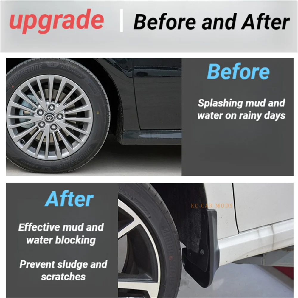 

Для брызговиков Camry 2024, брызговики, прочный материал, простая установка без сверления, водонепроницаемые брызговики для крыльев