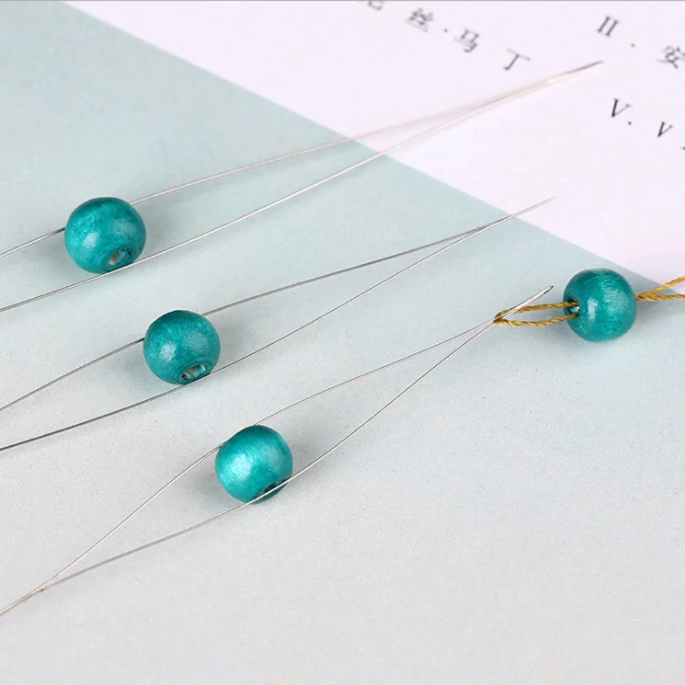 5PCS Beading Needles DIY Jewelry Accessories Sewing Tool Making Beads Threading String Needlework Pins Handmade Embroidery