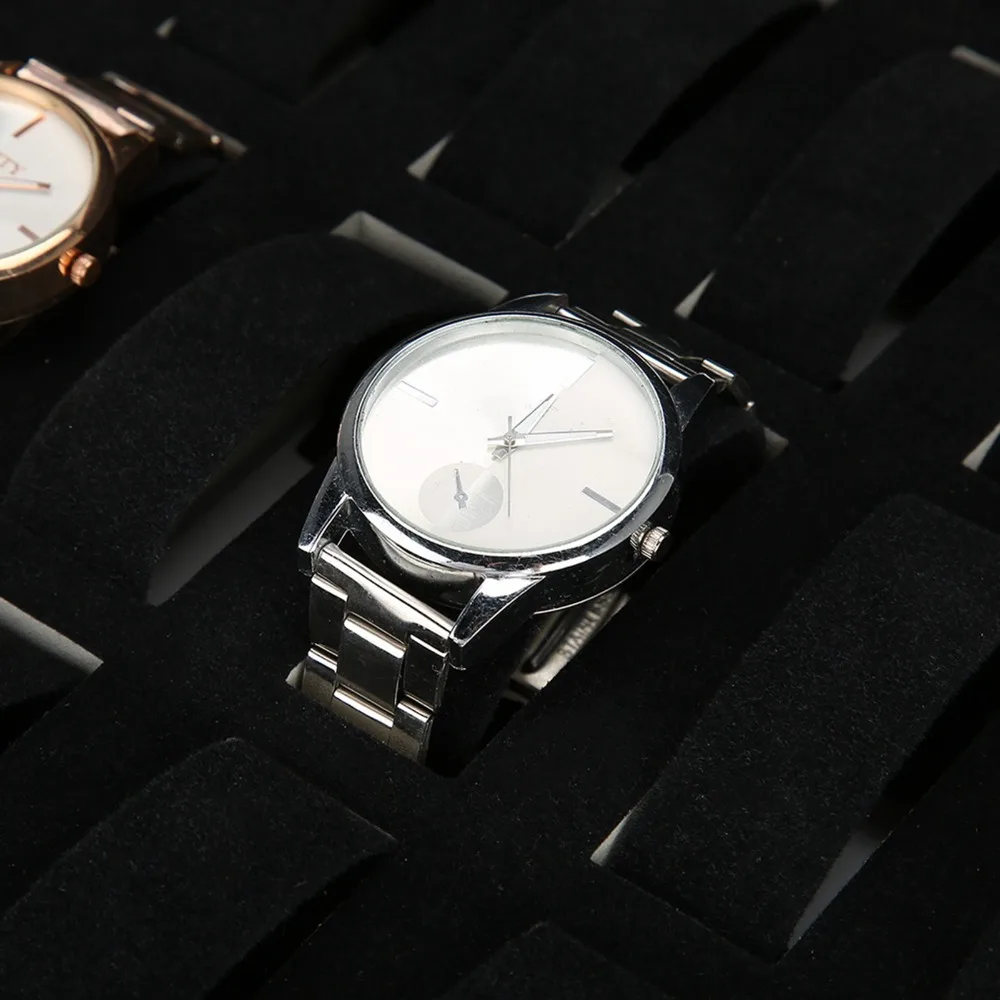 

Convenient Silver Watch Box 24 Slots Aluminum Aluminum Box Handheld Sturdy Storage Case Watch Storage