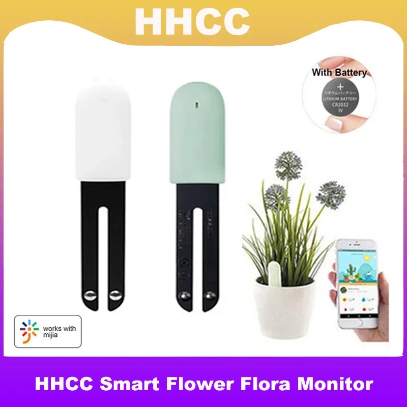 HHCC Flora Monitor Garden Care Plant Grass Soil Water Fertility Smart Tester Sensor Flower Garden Detector For Xiaomi Mijia