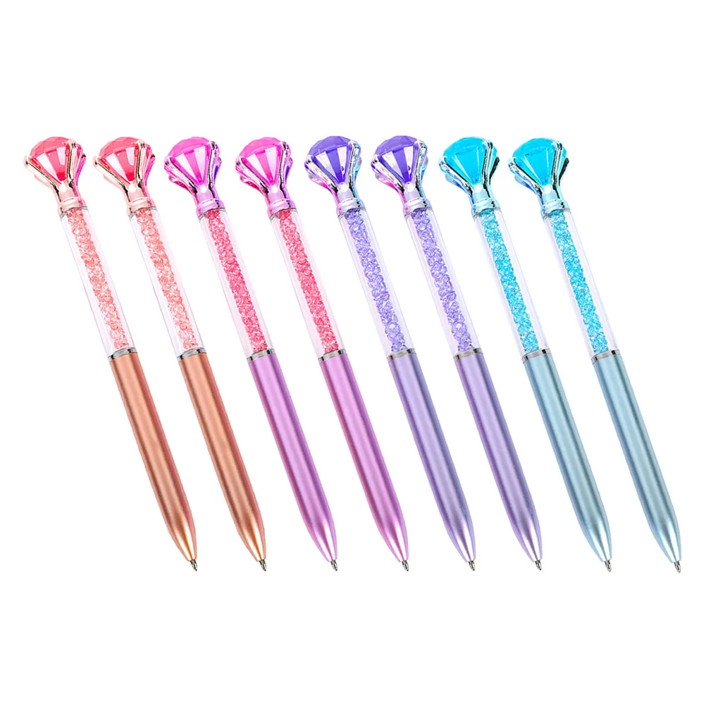 

8 Pcs Ballpoint Pen Ergonomic Writing Stationery Portable Students Office Plastic Home Accessories Creative Design