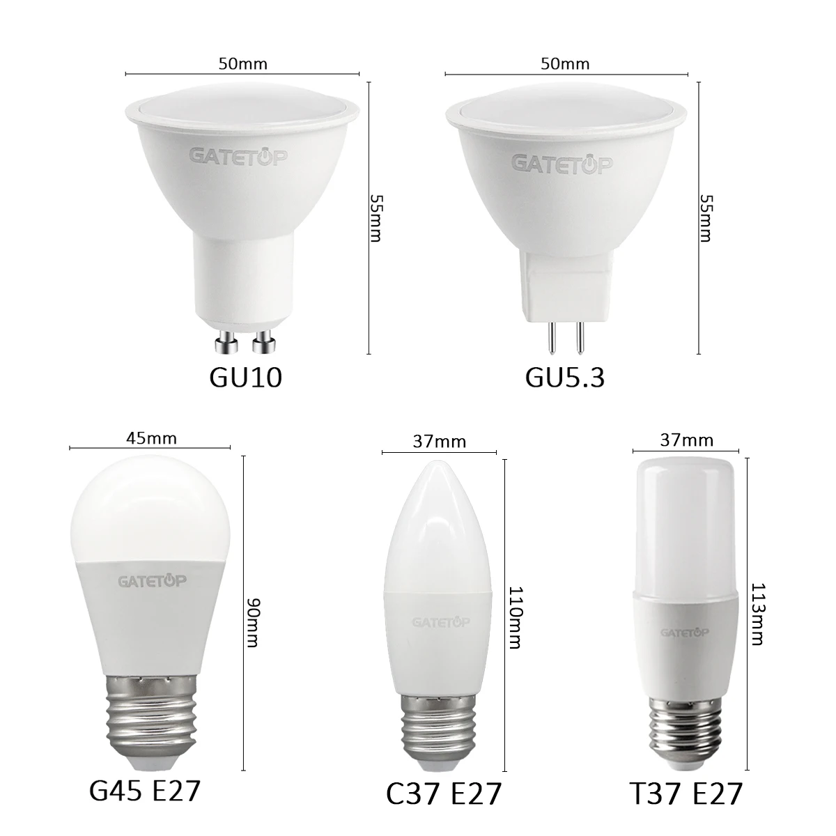 1-20 Pack E27 Energy saving 3 Color Temperature CCT Bulb AC110V 220V 7W-24W Memory Function Color Temp Reset Light for Bedroom