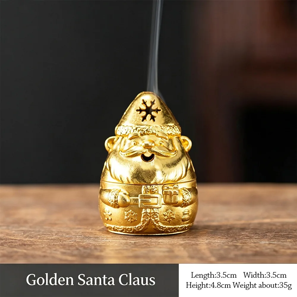 Alloy Incense Burner Animal Foot Plate Mini Sandalwood Incense Burner Hollow Out Carved Wishing Lamp Incense Burner
