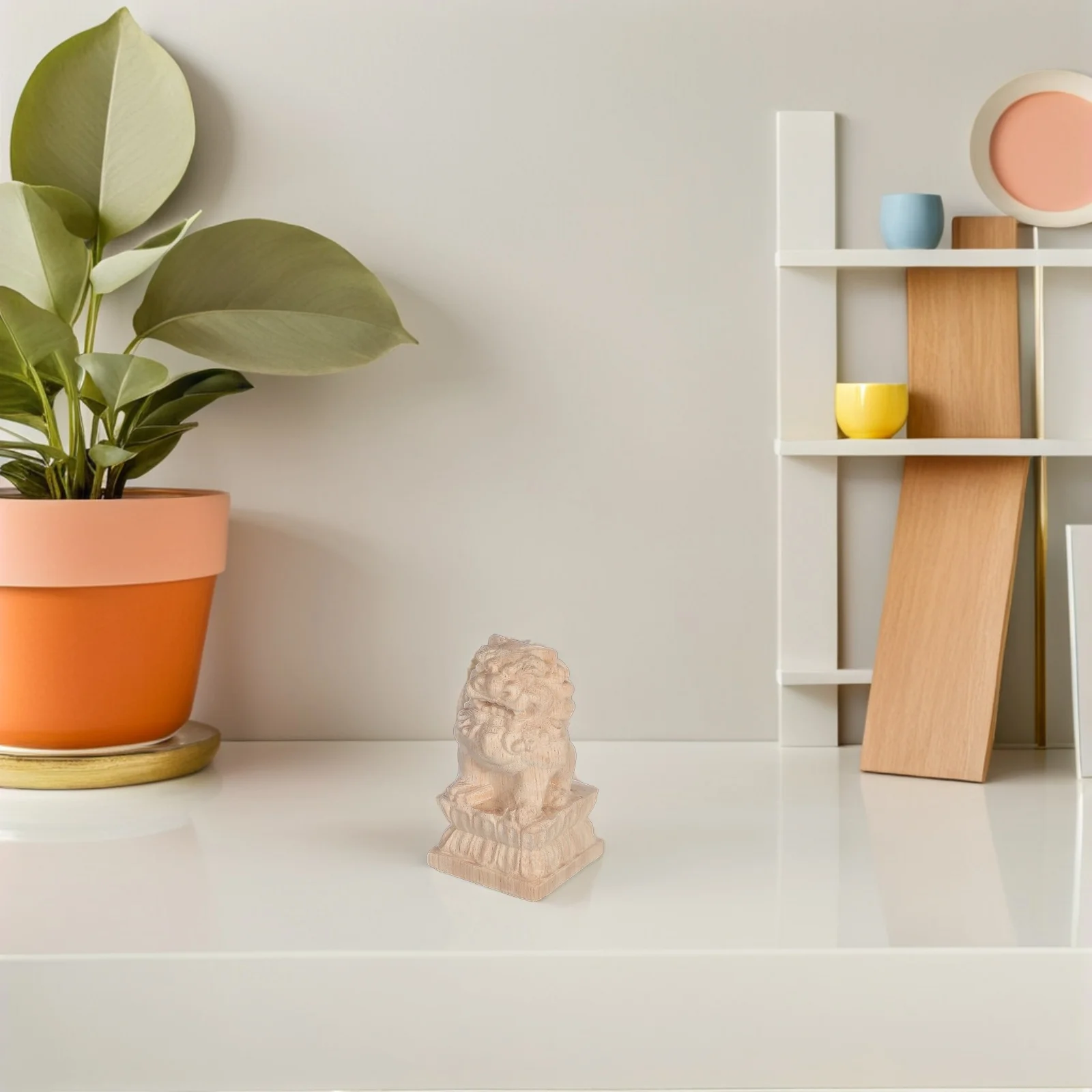 

Wood Carved Lion Finial Decorative Fence Post Topper Staircase Railing End Cap For Baluster Bed Frame Indoor Outdoor Use