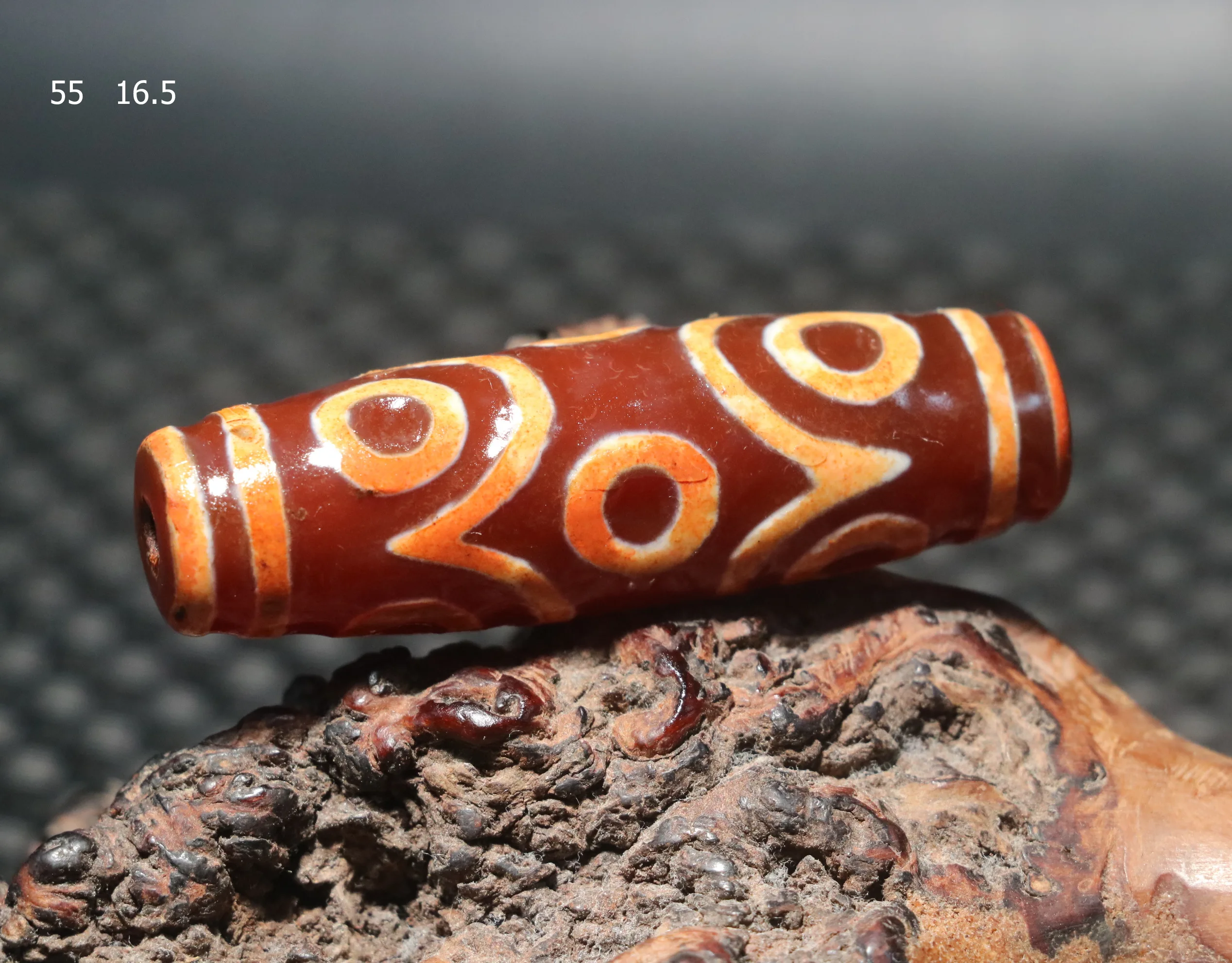 

DUJIACHANPINUPD0919 Магическая сила Тибетский старый агат красного цвета сердце лотоса 9-глазы скульптурная гравировка dZi кулон из бисера амулет 4A +