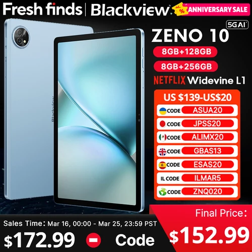 Blackview Zeno 10 5G Ai Tablet 11 Pulgadas Fhd + 90Hz
