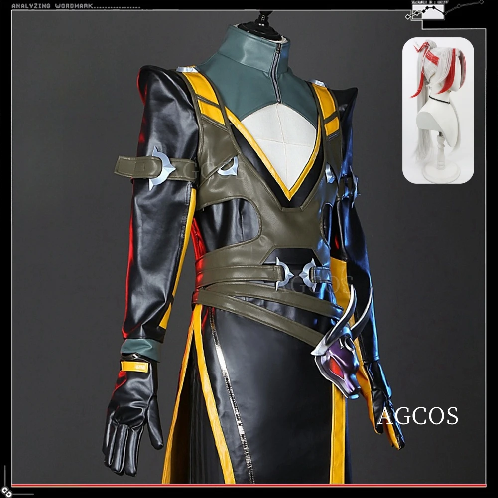 Disfraz de juego de AGCOS LOL The Unforgotten Yone, Teartsteel Yone, uniformes de juego de rol de Navidad, conjuntos de disfraces, peluca, LOL