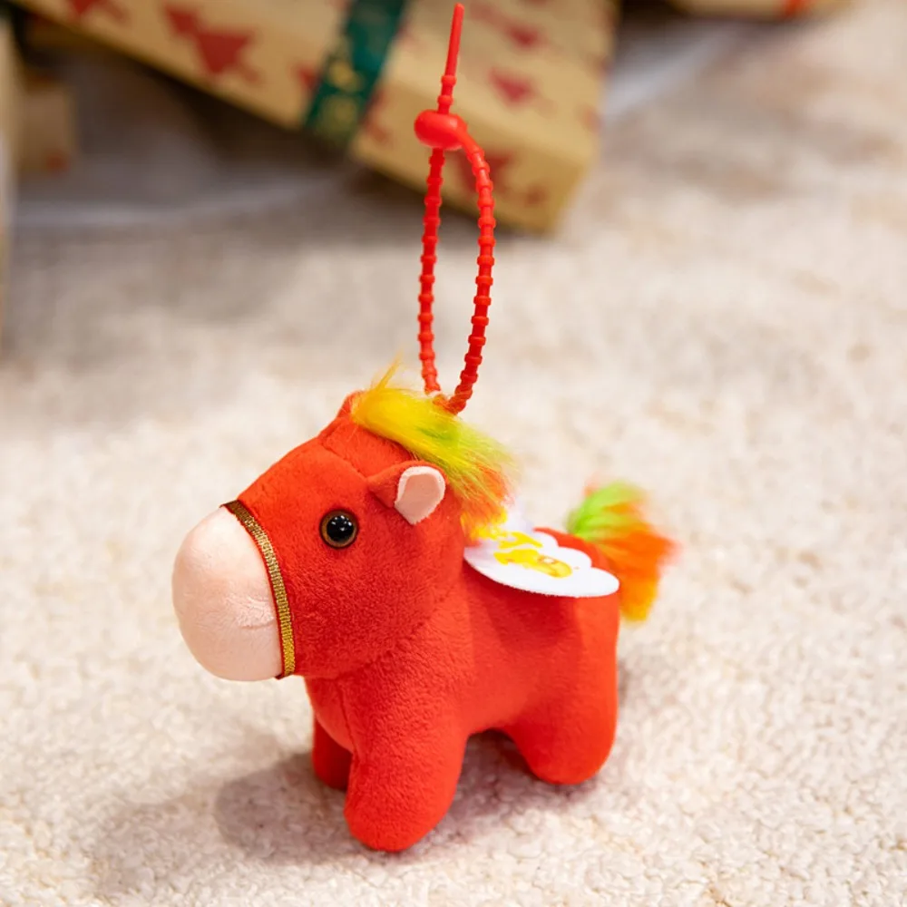 2026 Horse Year Little Horse Plush Toys Stuffed Animal Cartoon Chinese Horse Mascot Traditional Blessing Pony Plush Toy