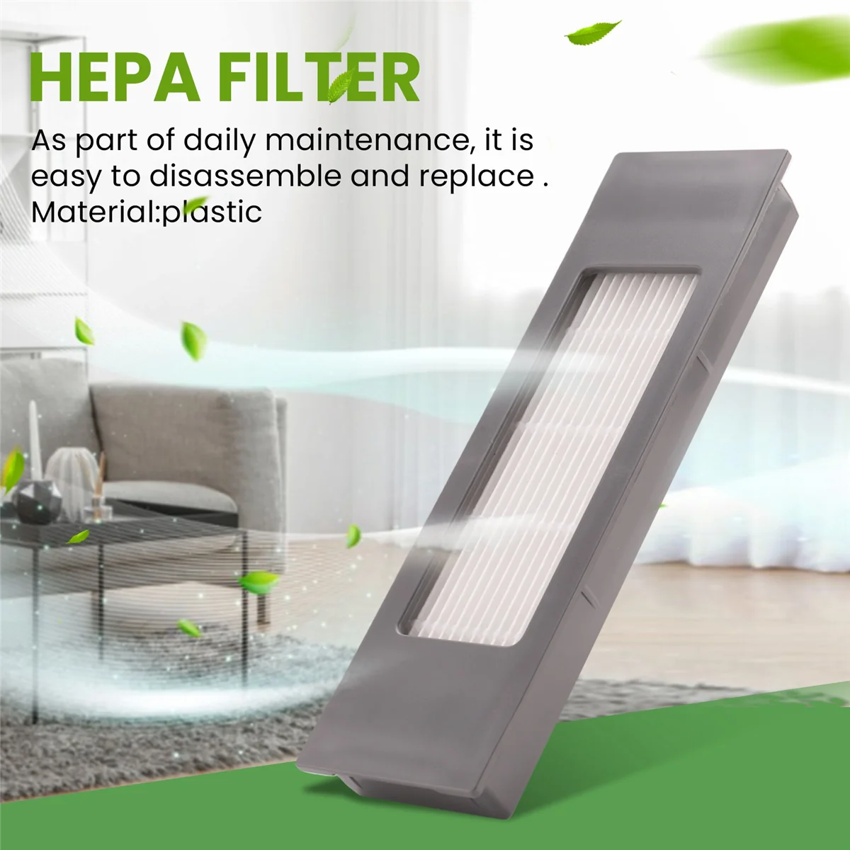 10 пар подходят для Ecovacs Deebot OZMO T5/N8/N5/T8/DV35/DJ65/T9, аксессуары для подметальных роботов, HEPA-фильтр, хлопок # A66K