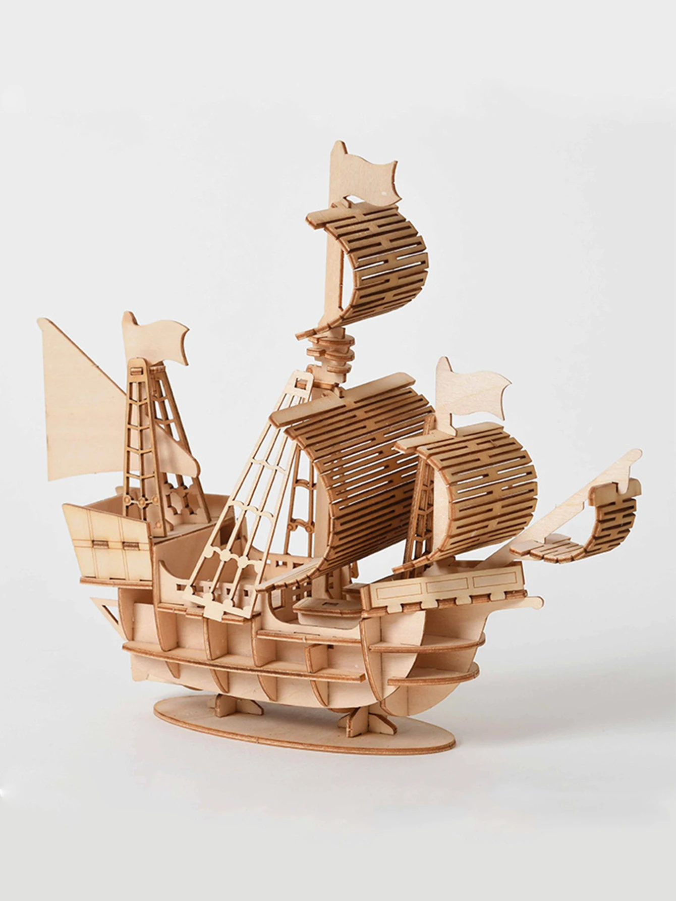 

3D Wooden Puzzles Ocean Sailboat Model Kits Brainteaser Christmas/Birthday Gifts for Adults and Teens handmade