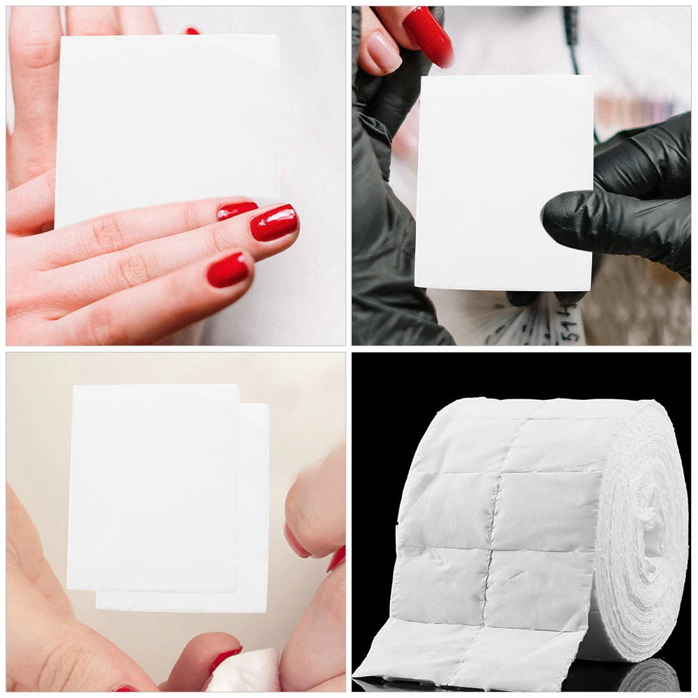 2 لفات مناشف ورقية لغسل الأظافر، وسادات تفريغ مانيكير ناعمة خالية من الوبر، عالية الامتصاص، محمولة للعناية بالأظافر للسفر المنزلي #5