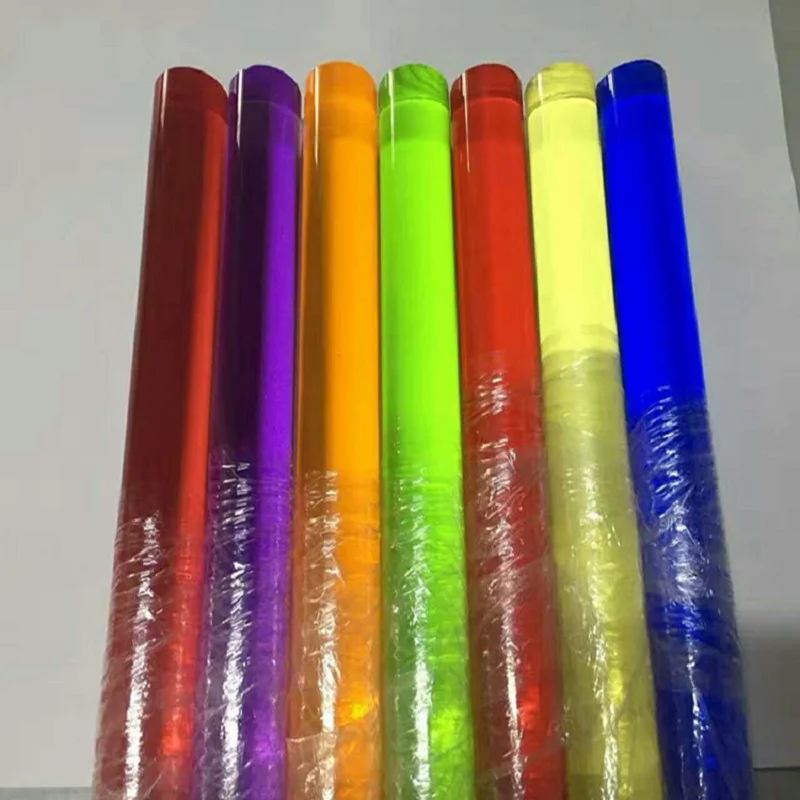 Naxilai Colored Acrylic Rod Clear Pmma Rod Multicolour Acrylic Rod Lucite Bars Light Guide Rods DIY Model