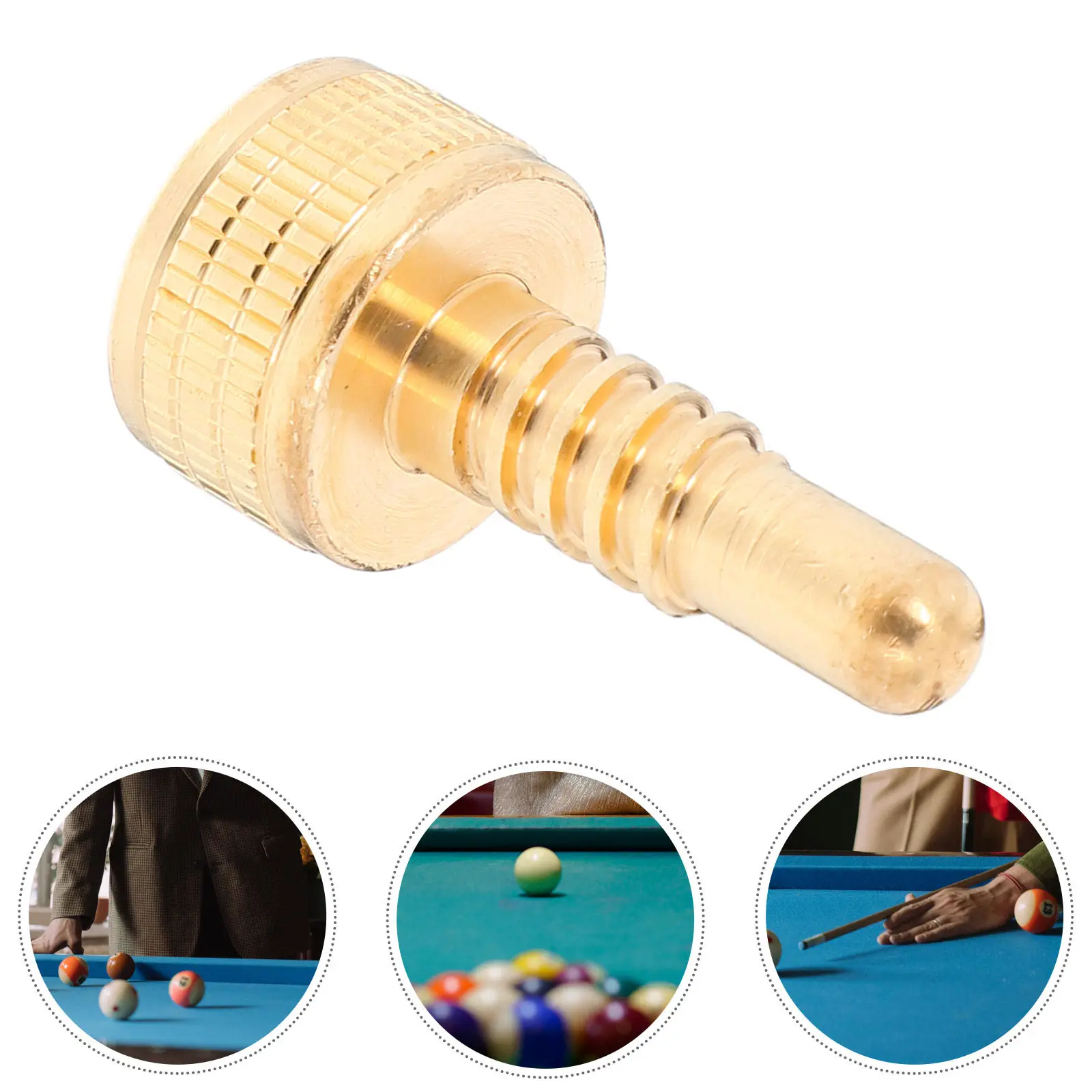 

High Density Brass Cue Weight Screw for Pool Snooker Cue Extension Joint Assembly Improved Stability Precision Control Billiard