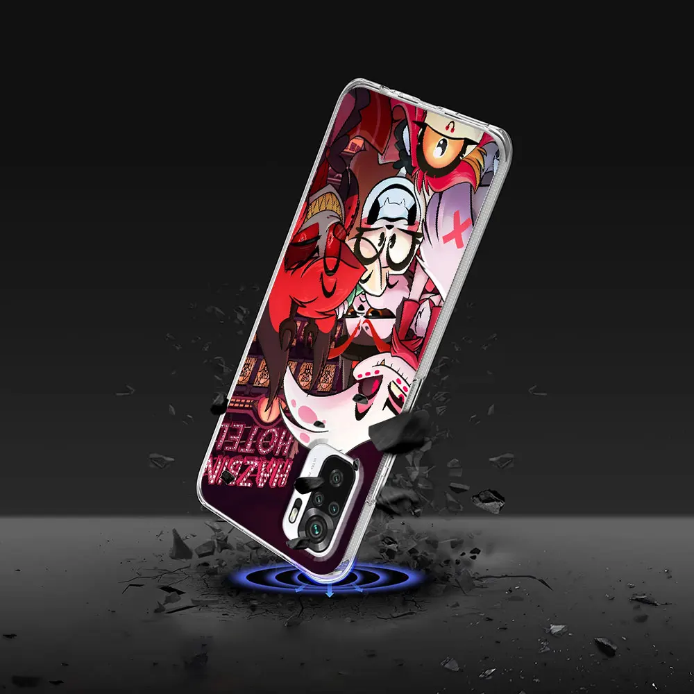 Hazbin Alastor AD Hotel Case for Xiaomi Redmi Note 9 10 8 10S 11 11S 12 12S 9S 11T 13 Pro Plus 11E 11T Silicone Soft Phone Cover