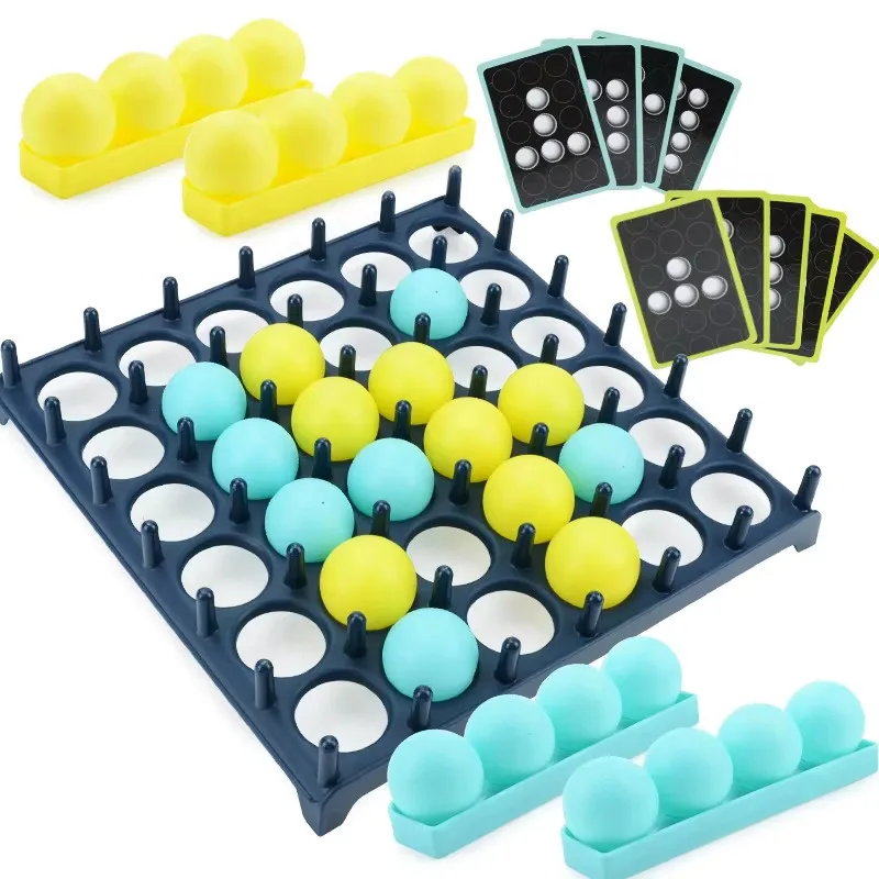 Kids Desktop Bouncing Ball Toss Game - Interactive Fun Social Party Table Board Game for Family Entertainment Children's Gift