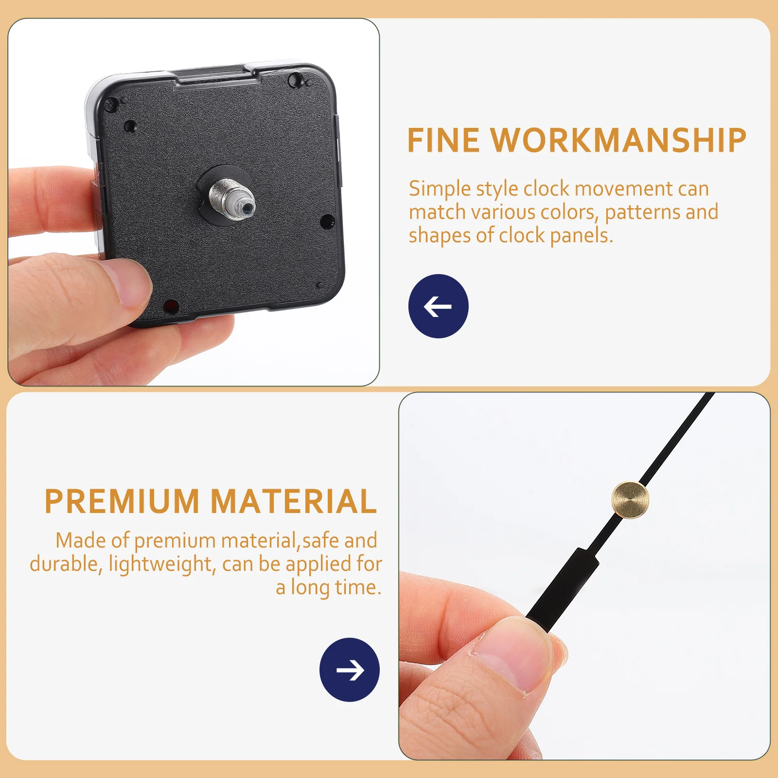 

1Set DIY Clock Repair Parts High-Quality Clock Movement Mechanism for Wall Clocks Embroidery Crafts Replacement Kit Lightweight