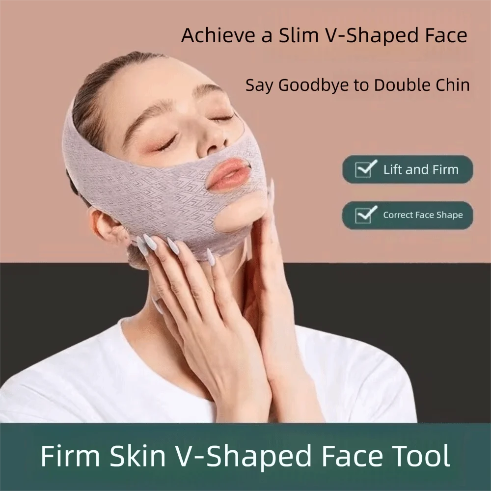 Adjustable Belt Chin Cheek Slimming Bandage Reusable Facial Slimming V Shaper Skin Care Tool Anti Wrinkle V Line Lifting Mask