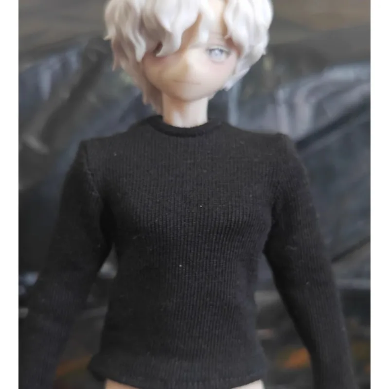 1/12 مقياس الذكور الجندي الملونة طويلة الأكمام تي شيرت الملابس ملحق نموذج ل 6 ''عمل الشكل الجسم الدمى