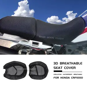 3D Mesh Sitzkissen Honda CRF1000 Afrikaner Twin CRF 1000 L CRF1000L Abenteuer Sport gleitende Schutzstoffabdeckung 6 Hauptverkaufssitz Afrika Twin - №5
