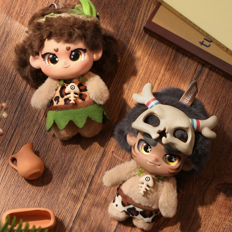 National Museum Of Natural History Lulu Kaka Primitive Man Series Rubber Stuffed Toy Bag Hanging Birthday New Year Gift