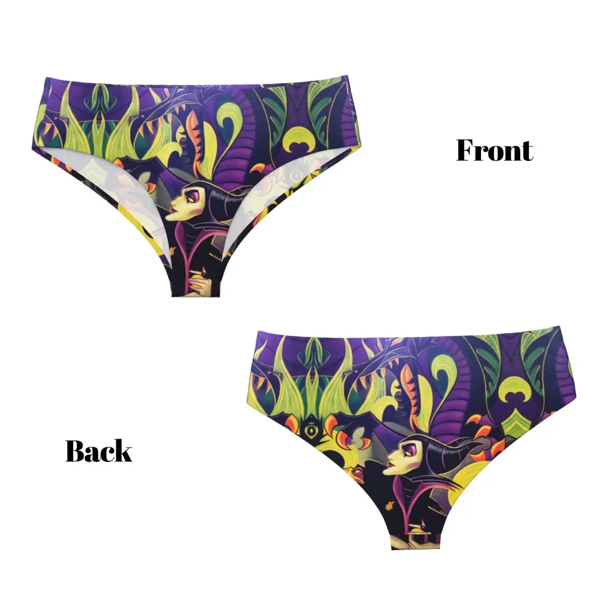 مخصص النساء Maleficent الشر الملكة الأشرار سراويل قصيرة الإناث الراحة الملابس الداخلية السروال